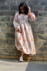 Summer Breeze Tree and Leaf Motif Dress